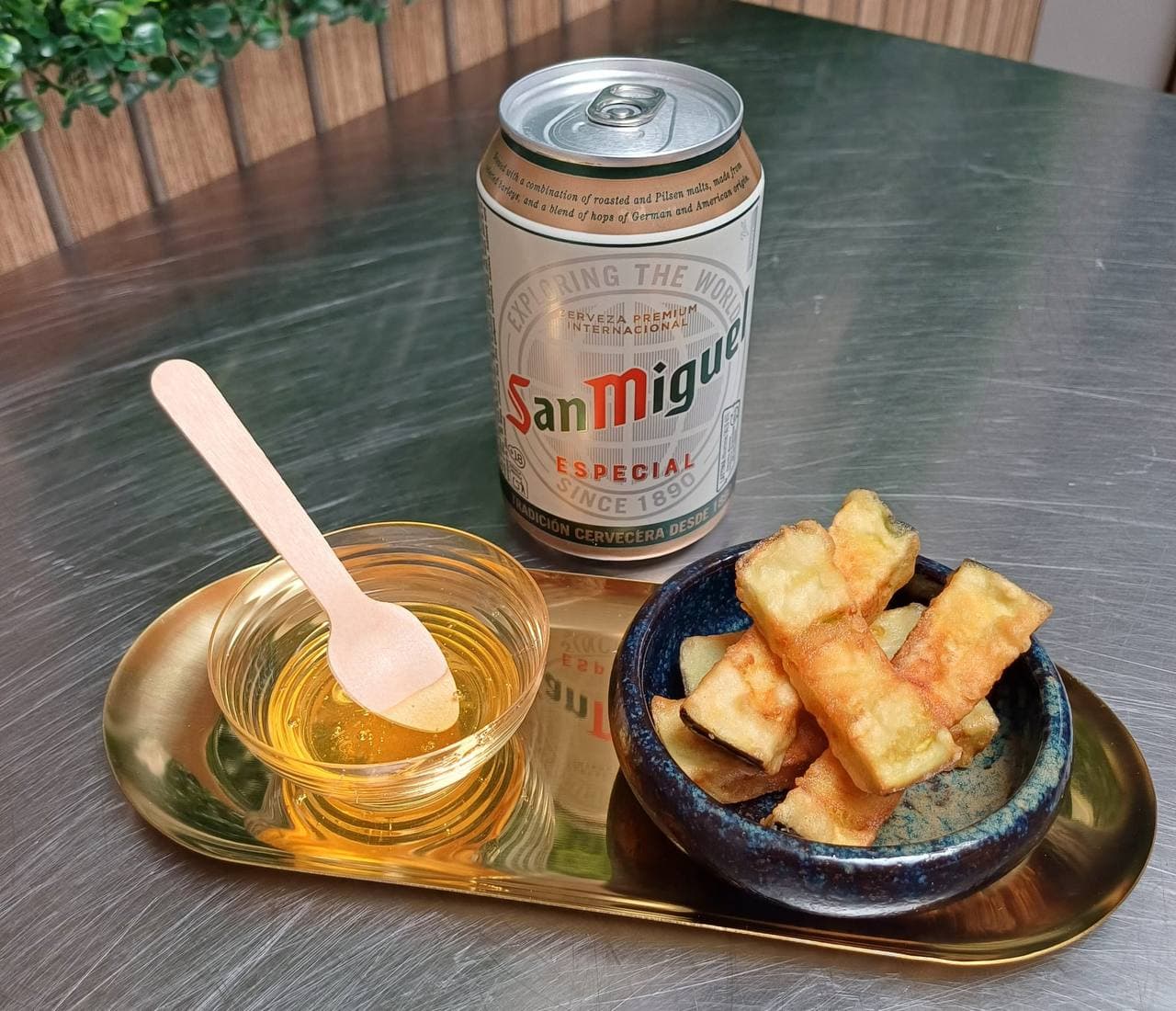 Brochette sucrée-salée pomme et miel